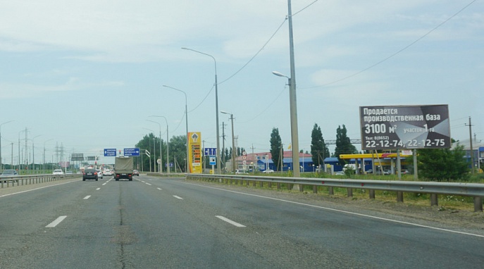 Рекламный щит (билборд) 3х6 трасса Ростов-г.Ставрополь М4 поворот на Северный обход