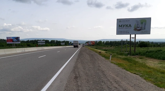 Рекламный щит (билборд) 3х6 трасса Кавказ М29 009км +450м слева (код ТК_03)