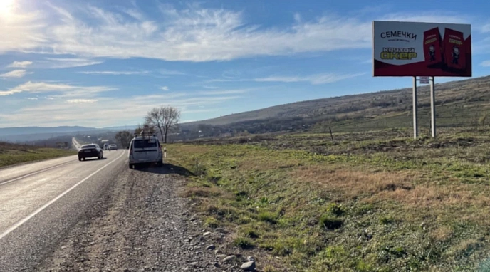 Рекламный щит (билборд) 3х6 трасса Кавказ М29 25км слева (код ТК_07)
